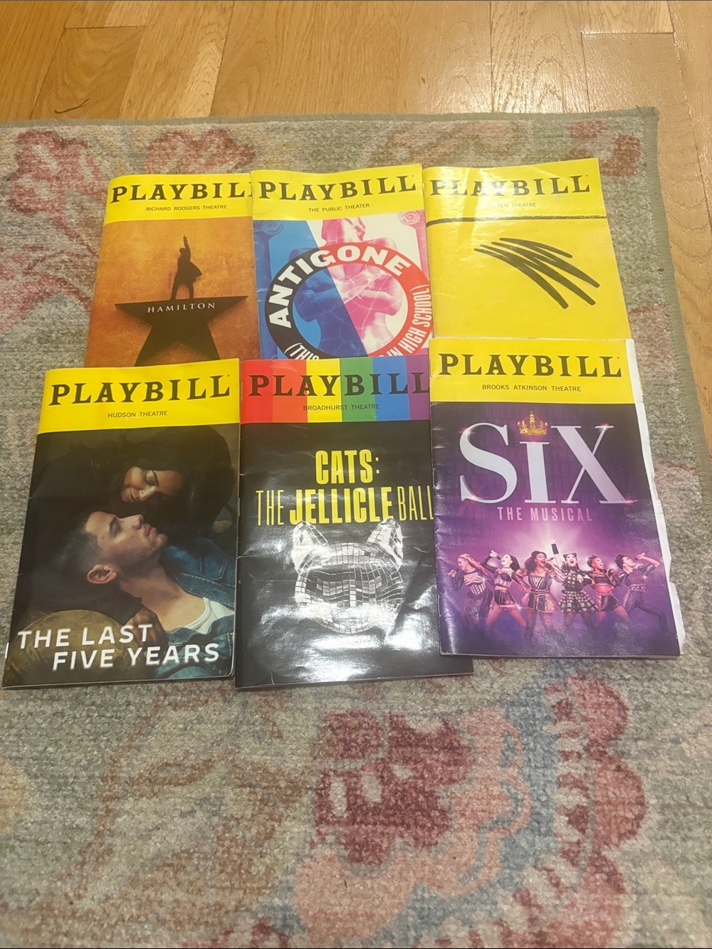 Broadway Playbill  lot- Hamilton, Six, Cats and many more